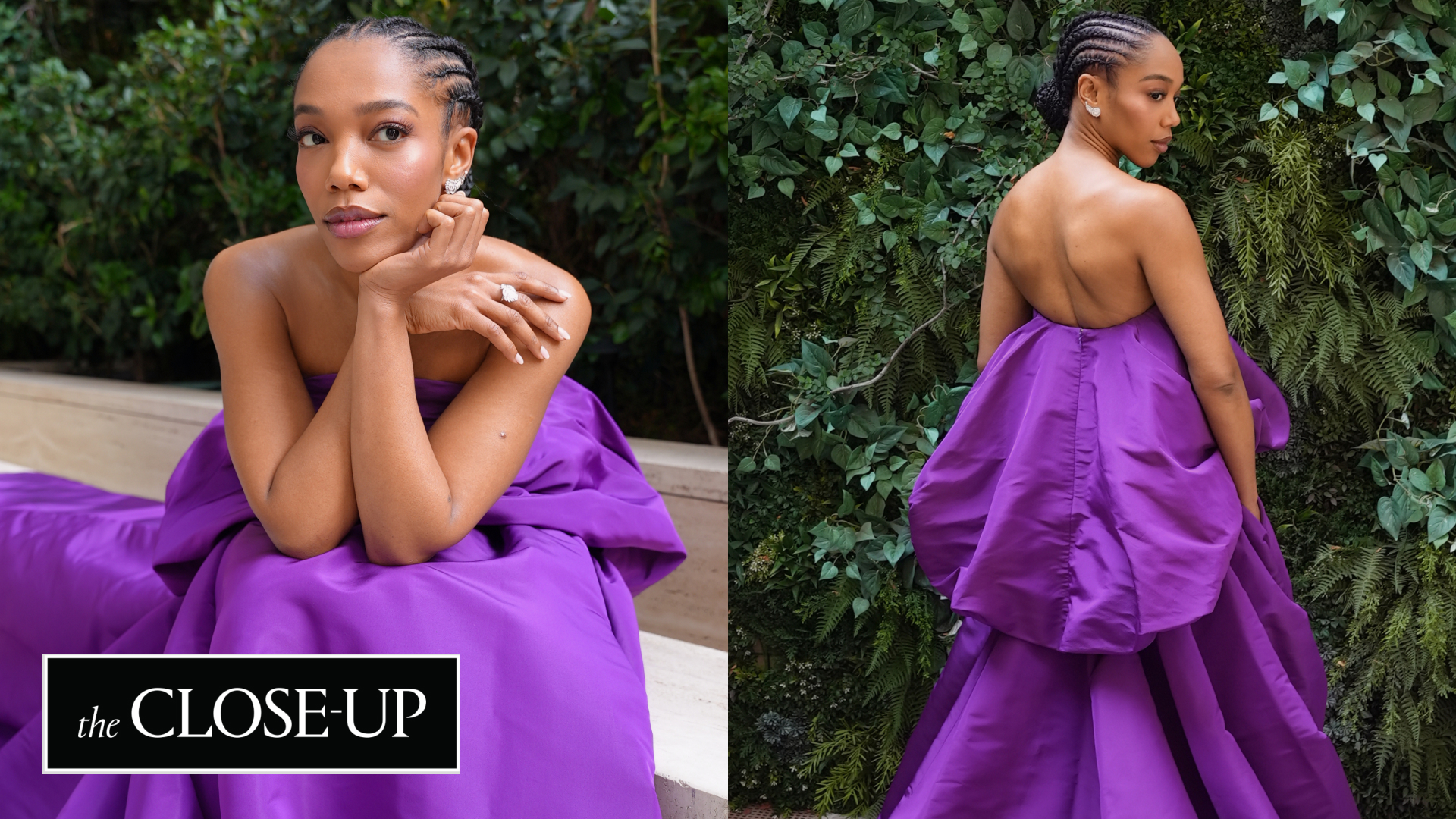 Naomi Ackie's getting ready photos before the 2026 Academy Museum Gala