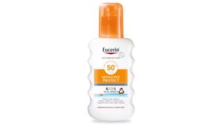 best sunscreen for kids - Eucerin Sensitive Protect Kids Sun Spray SPF50+