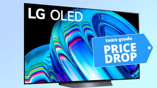 LG B2 OLED TV with deal tag