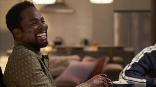Harold Perrineau as Murch smiling in The Best Man: The Final Chapters