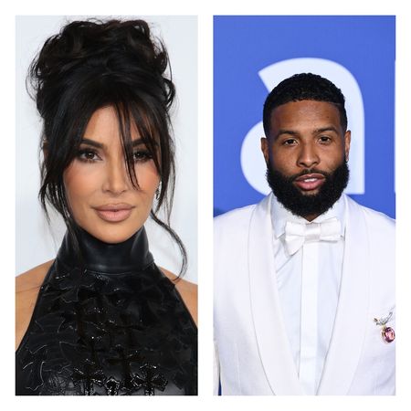 Kim Kardashian and Odell Beckham Jr.