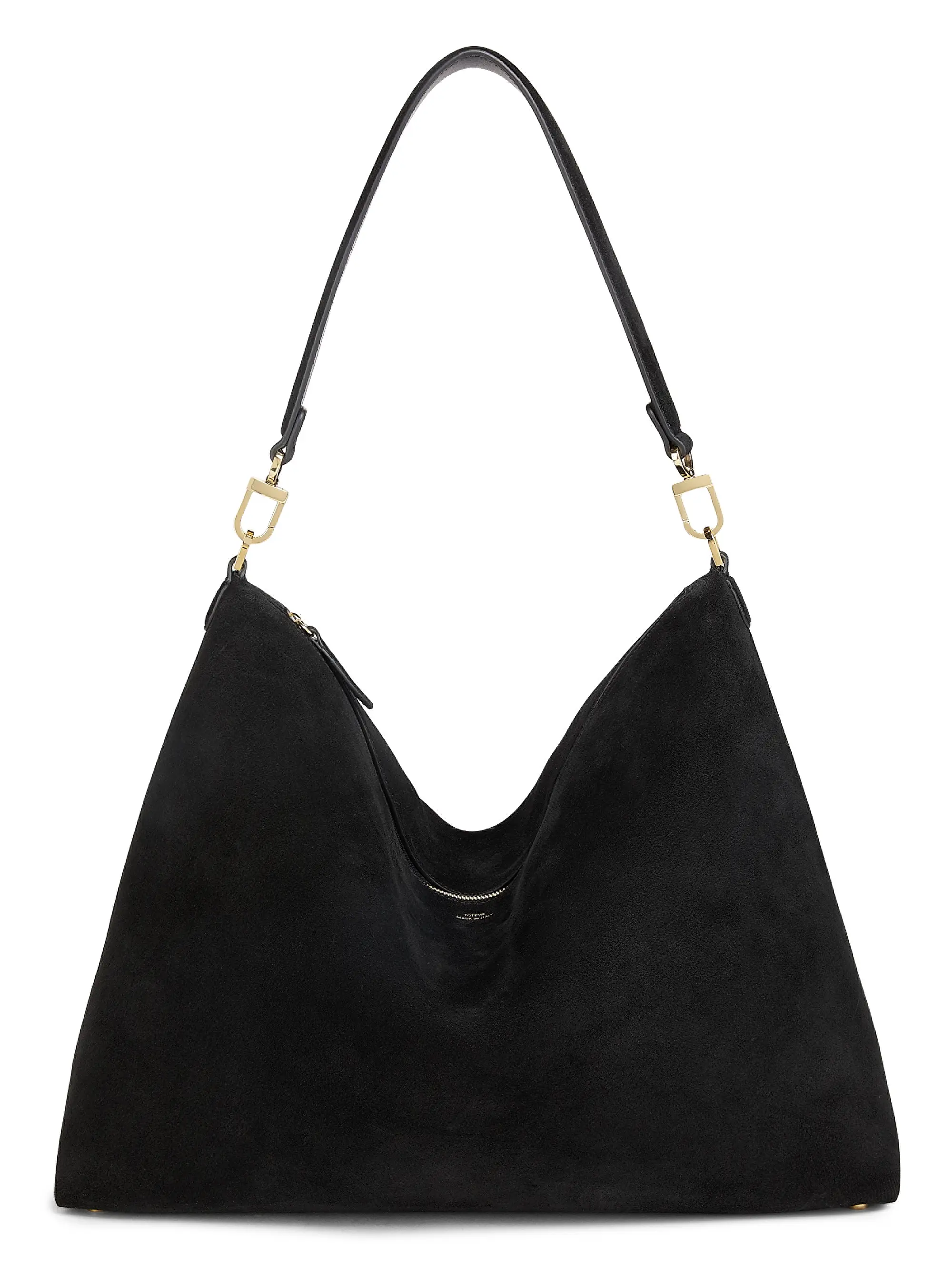 Medium Bevel Suede Hobo Bag