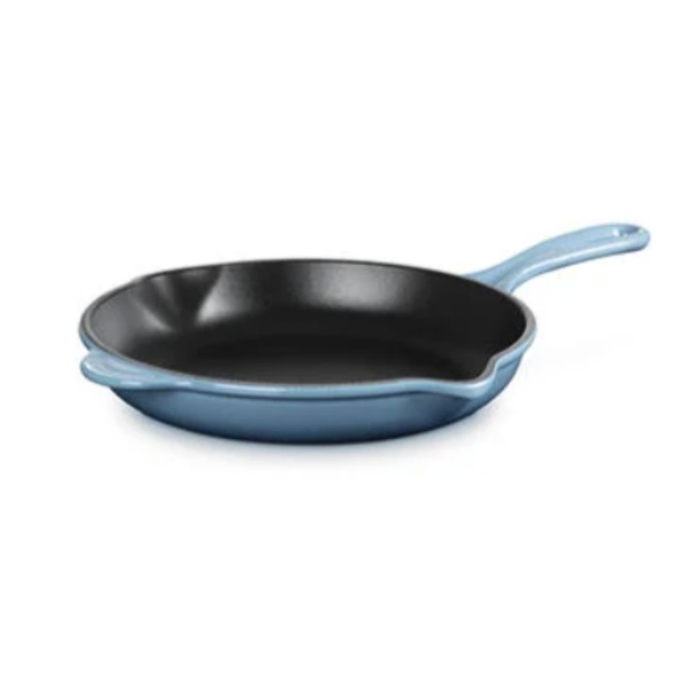Blue Le Creuset pan 