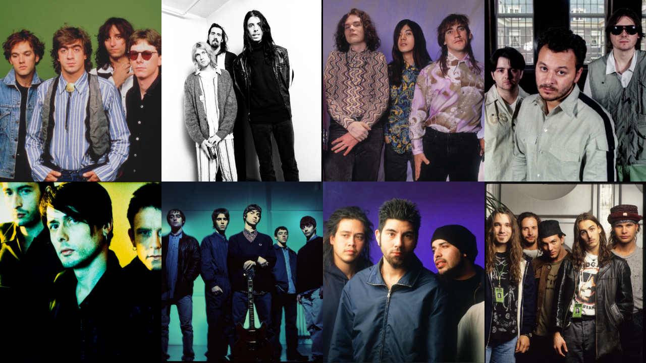 R.E.M., Nirvana, Smashing Pumpkins, Pearl Jam, Manics, Deftones, Oasis and Suede
