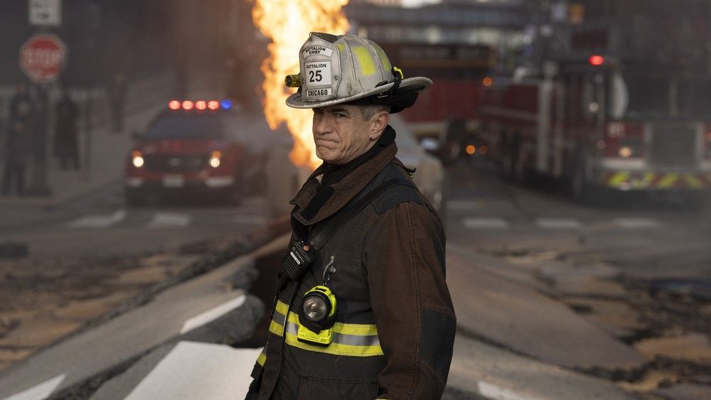 Dermot Mulroney as Chief Dom Pascal in Chicago Fire season 13