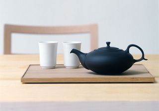 Teapot and cups, by Time & Style