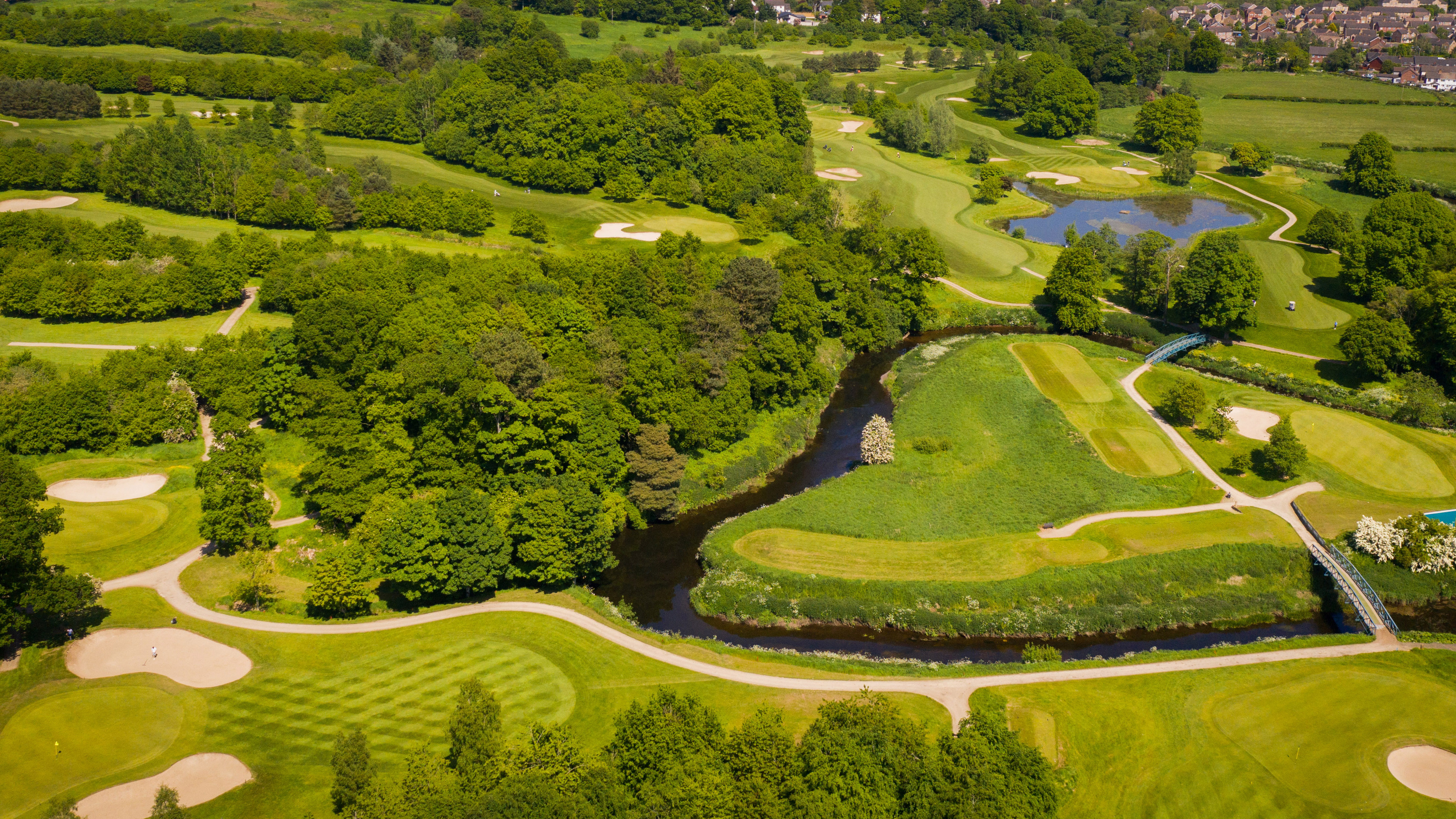 The 4th, 5th and 14th holes at Galgorm Castle