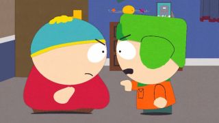 Cartman and Kyle in South Park Season 26