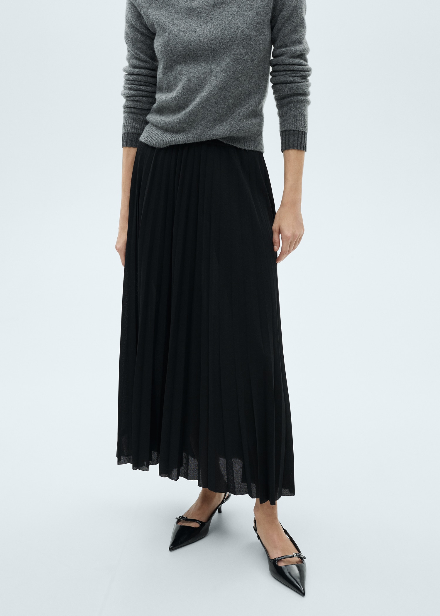 Pleated Long Skirt - Women | Mango Usa