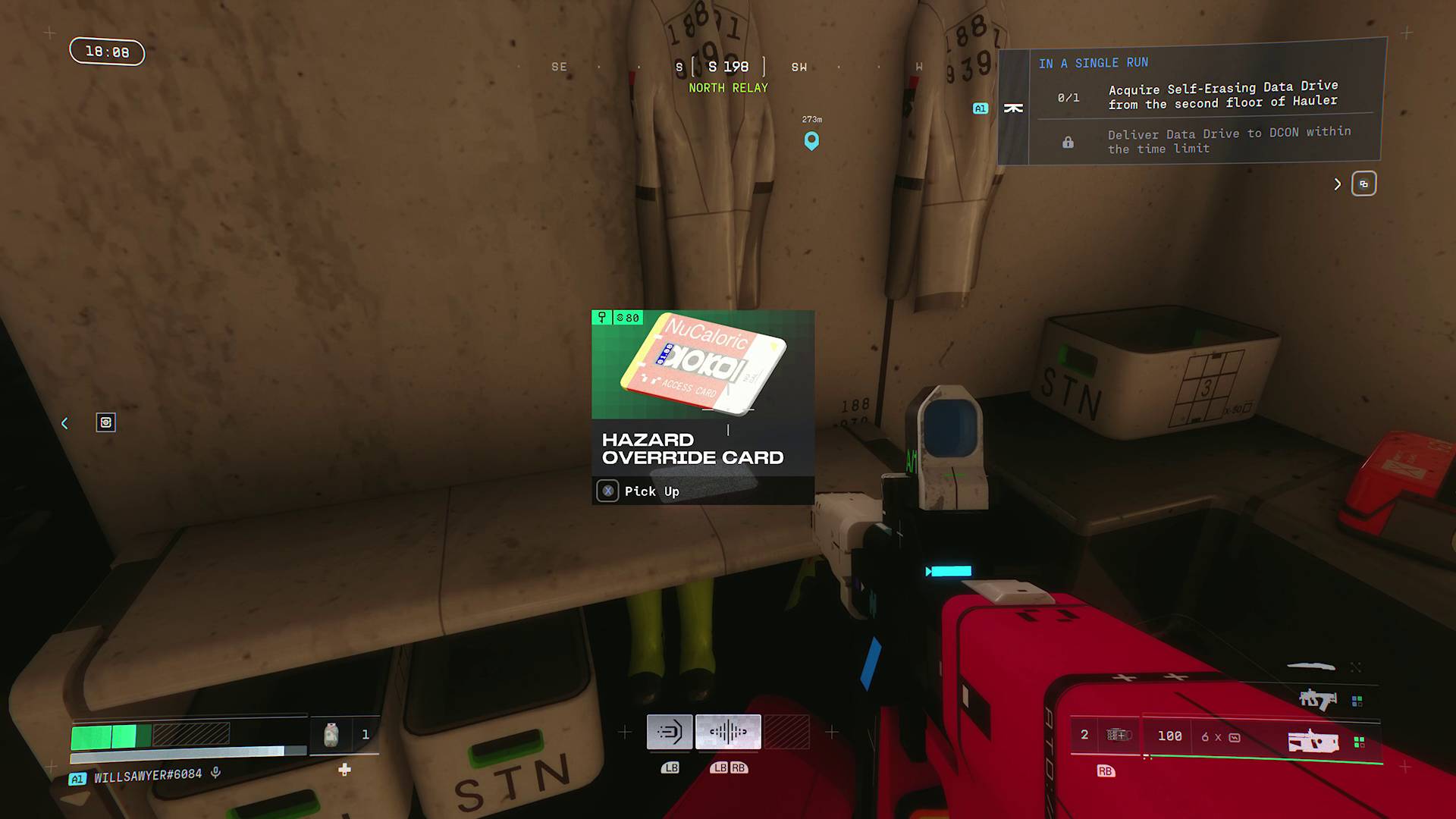 Marathon Hazard Override Card on bench