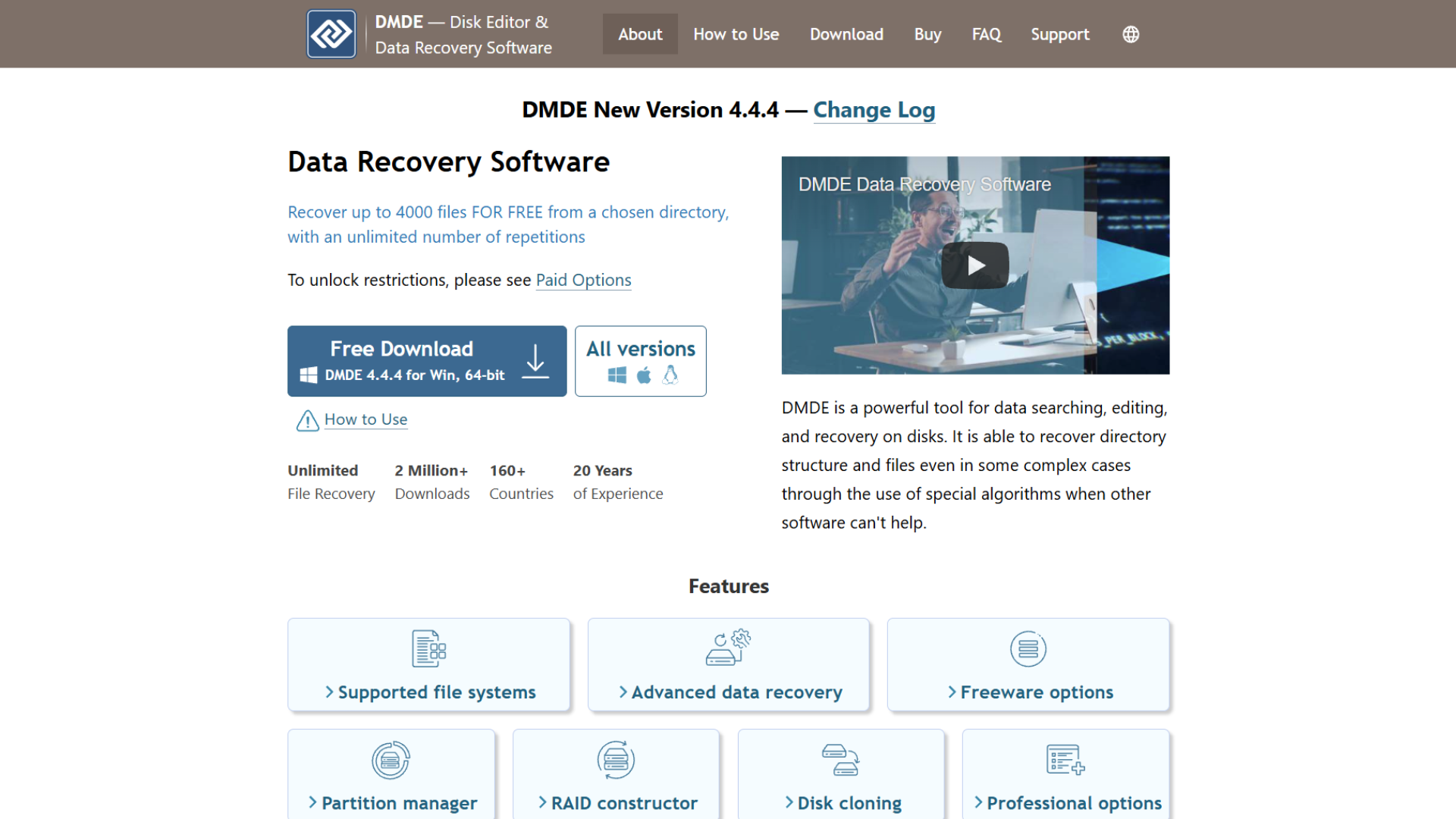 DMDE homepage