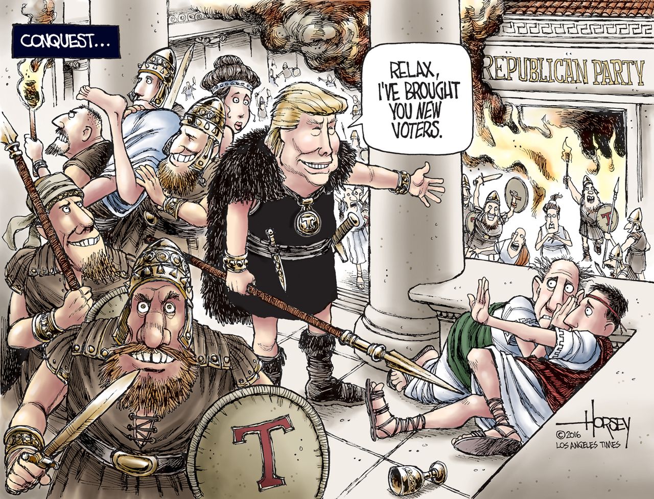 Political cartoon U.S. Donald Trump