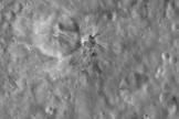 The original black-and-white image of Aelia crater, for comparison purposes.