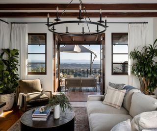 Spanish revival living room