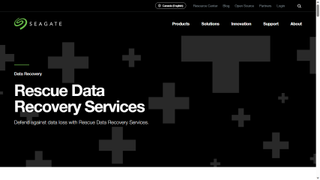 Website screenshot for SeaGate Data Recovery