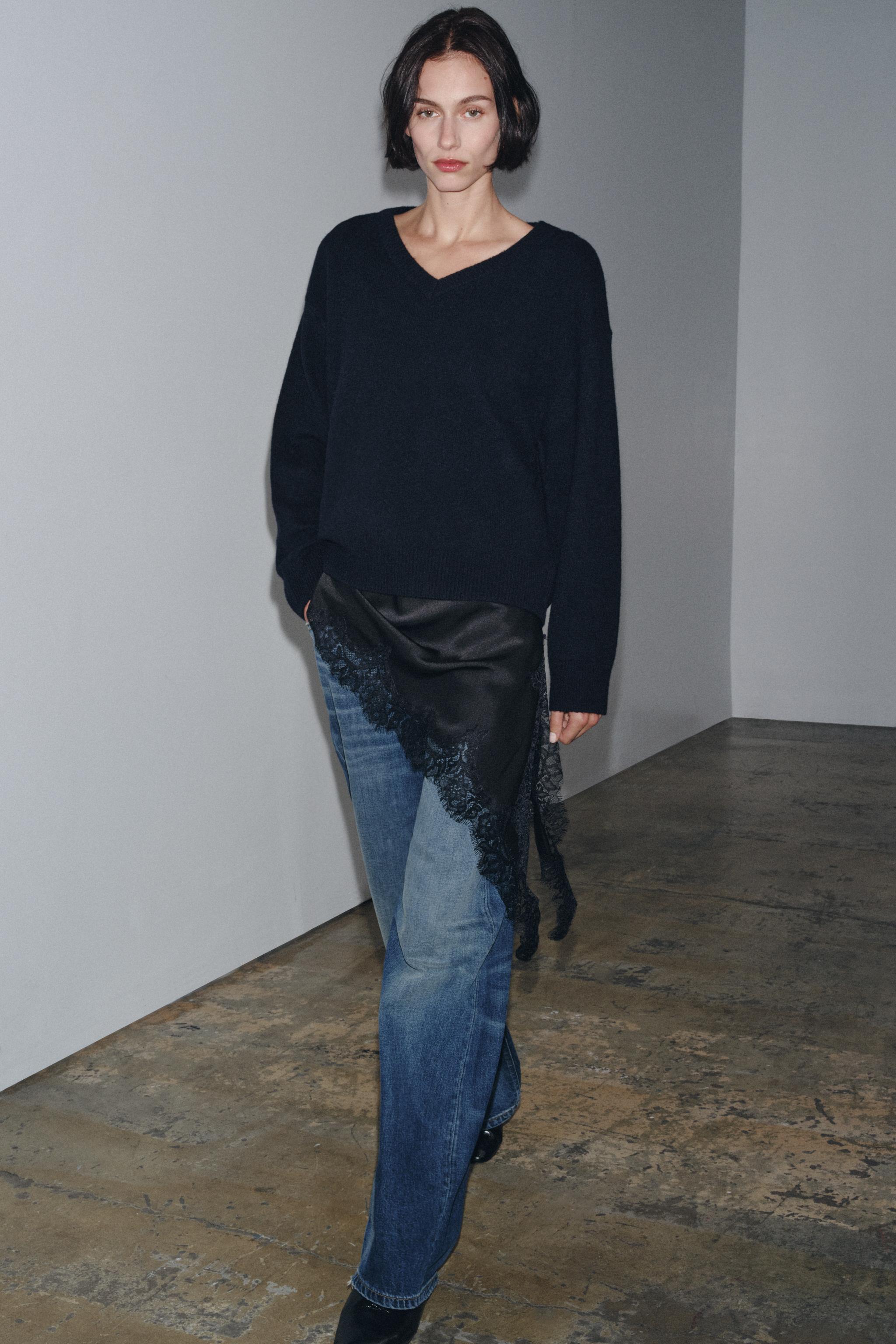 100% Wool V-Neck Sweater