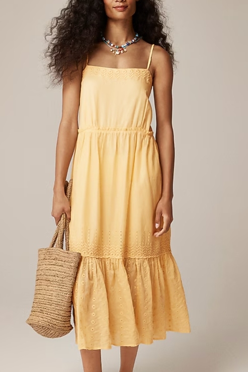 J.Crew, Sorrento Dress in Cotton Voile