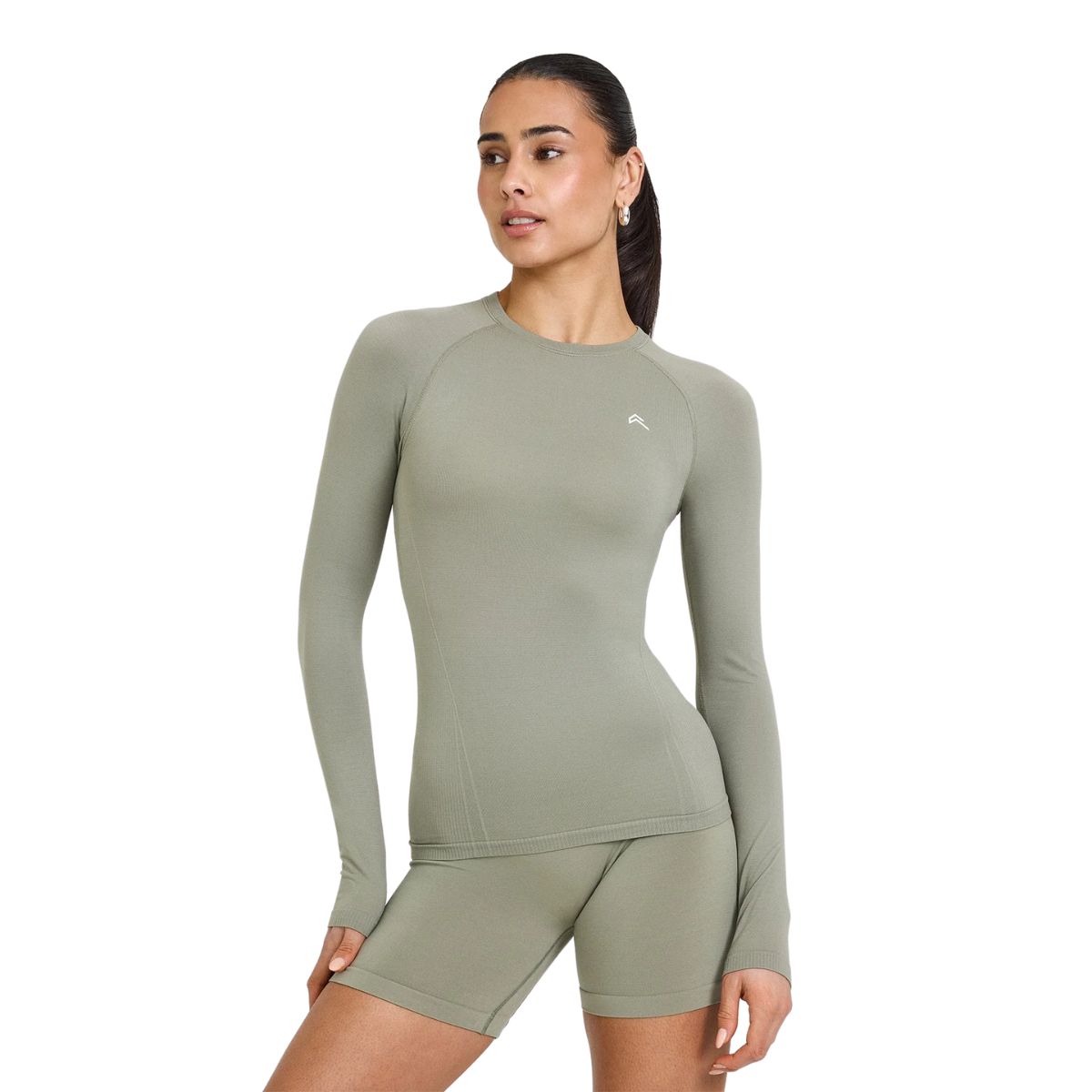 oner go seamless long sleeved top in sage