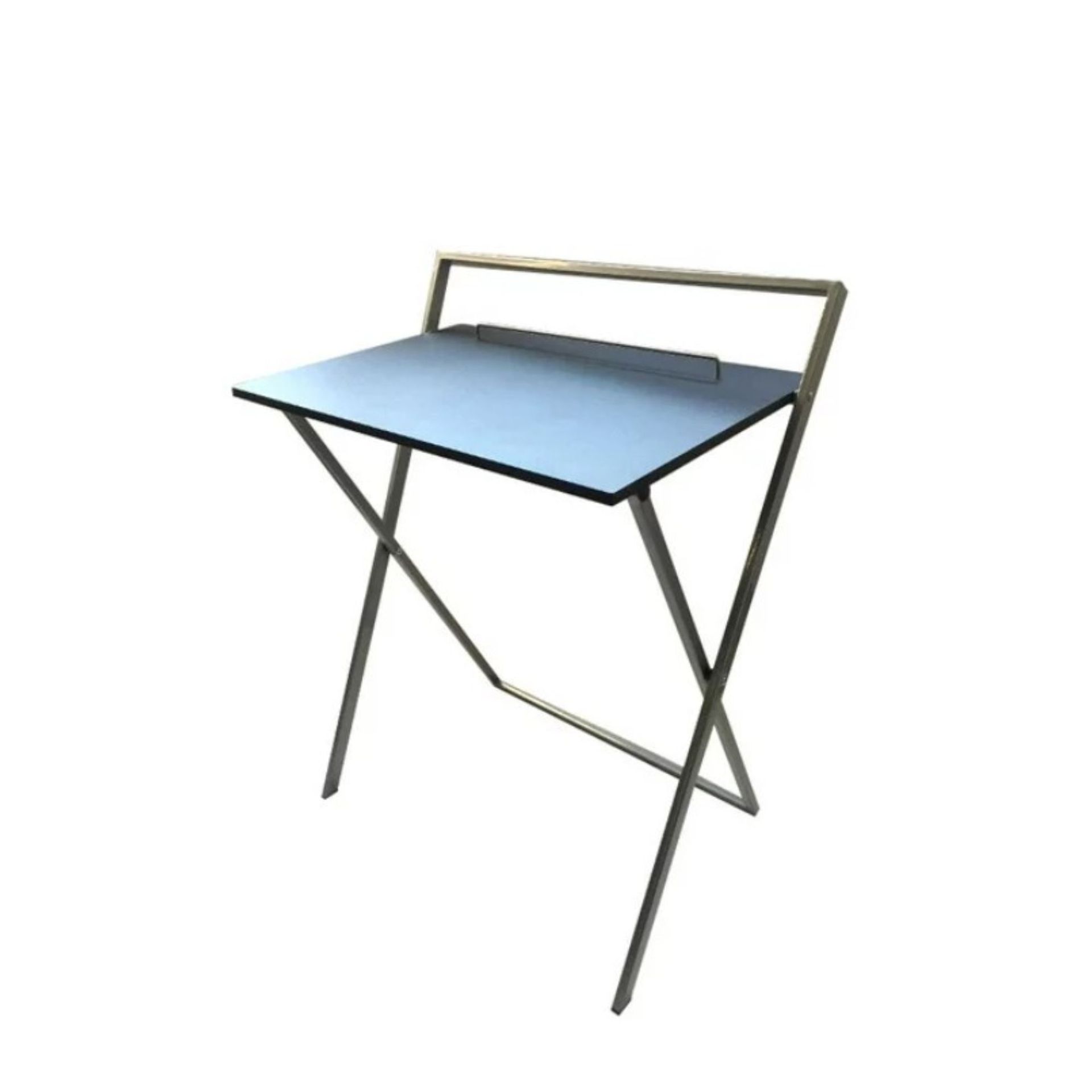 A metal foldable desk