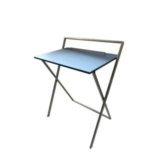 A metal foldable desk