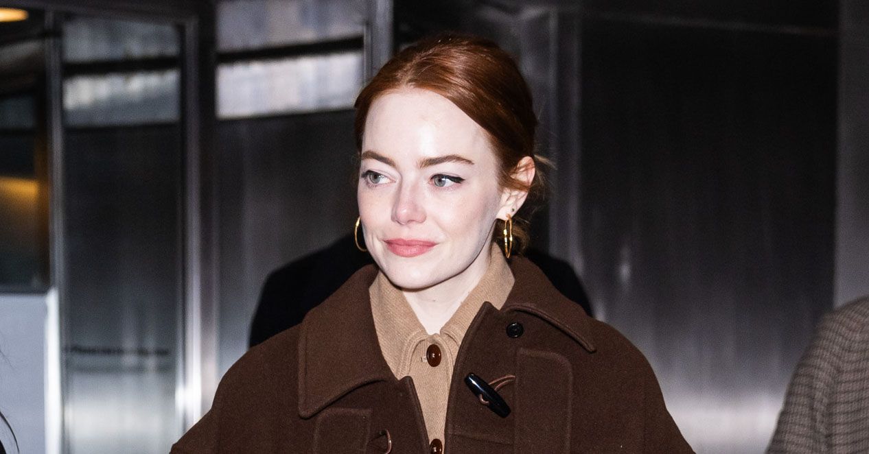 Emma Stone Knows How To Make Brown Coats Look Cooler