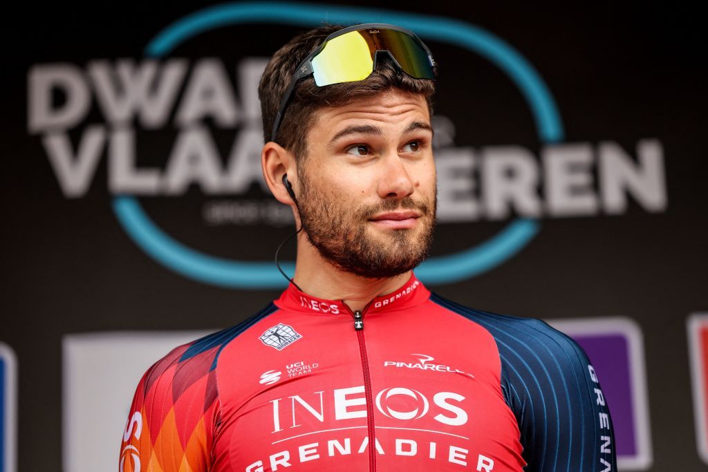 Filippo Ganna at Wednesday&#039;s Dwars door Vlaanderen