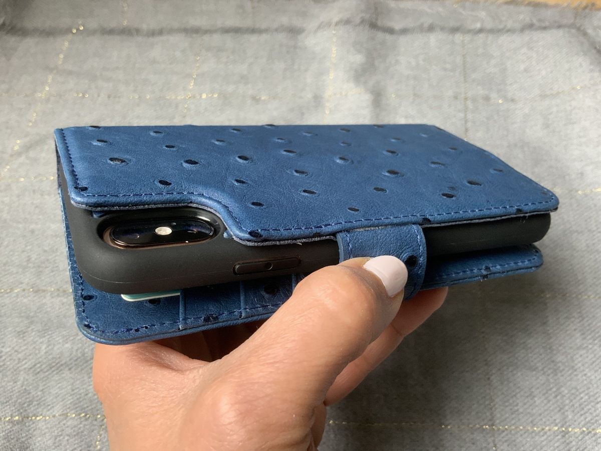 Burkley Carson 2-in-1 Leather Wallet iPhone Case