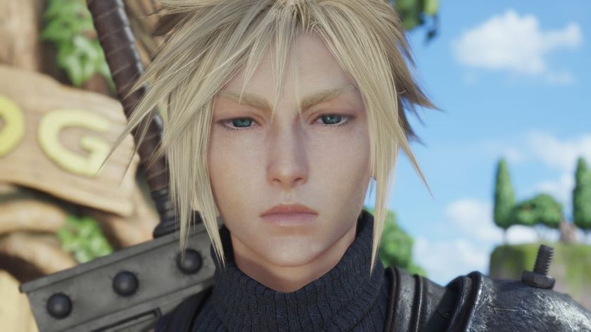 Cloud Strife&#039;s face looks tired