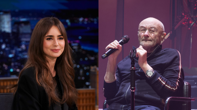 Phil Collins' daughter Lily Collins pays heartfelt tribute to Genesis drummer's last ever concert 