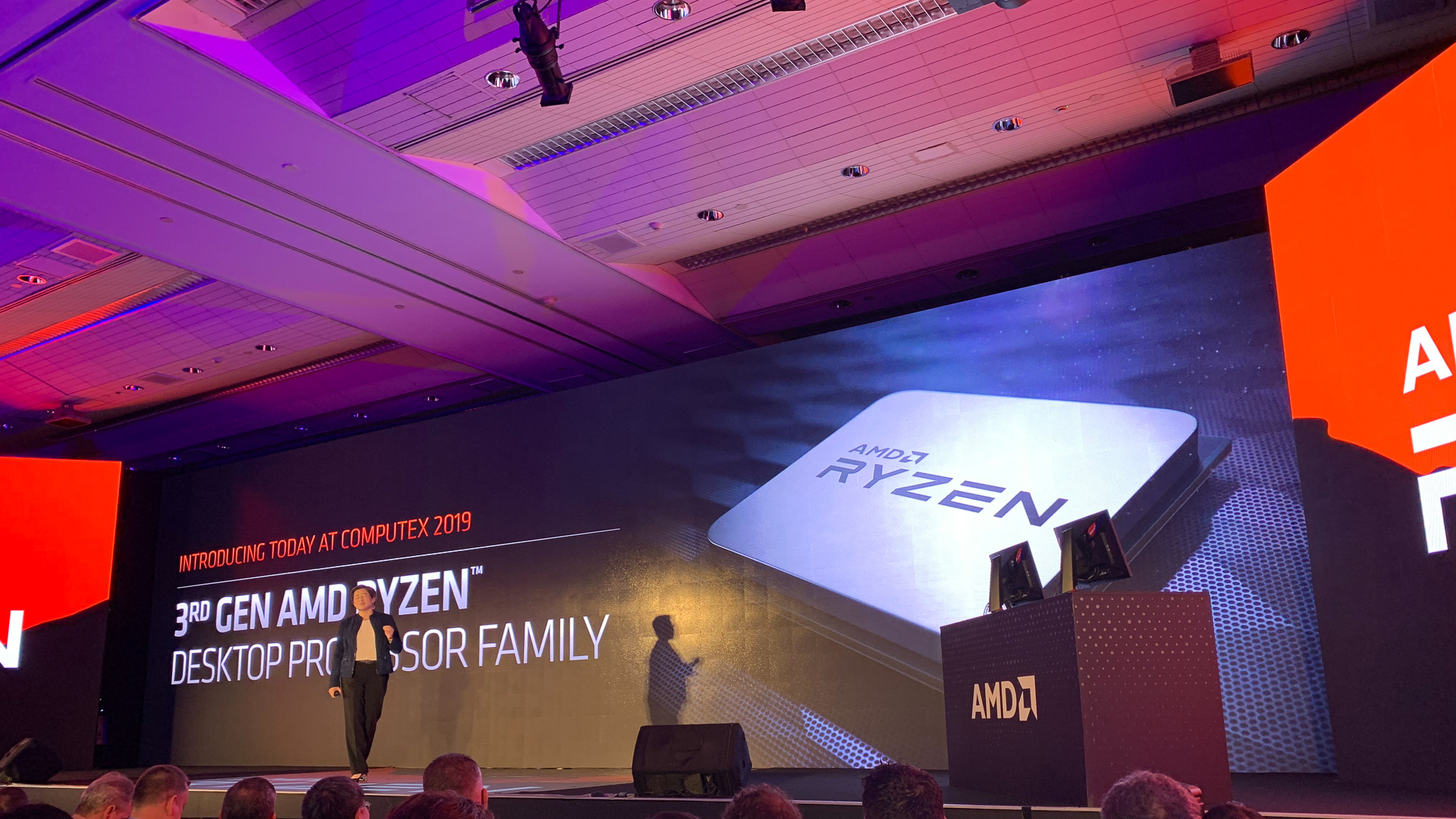 AMD presenting the AMD Ryzen 3rd Generation at CES 2019 