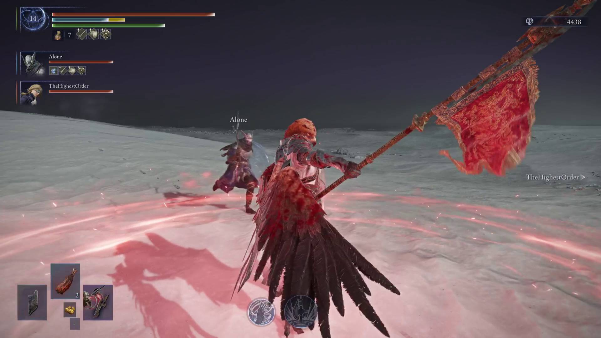 Elden Ring Nightreign classes Guardian character using rally banner