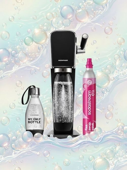 Sodastream Art Sparkling Water Maker Starter Kit, Black
