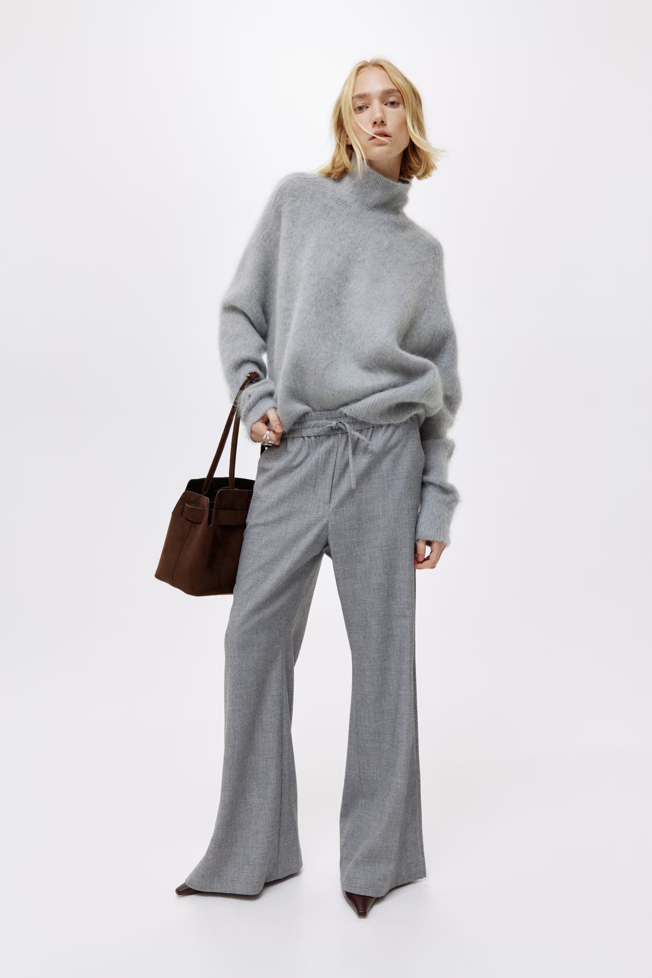 H&amp;amp;M, Mohair-Blend Mock Turtleneck Sweater