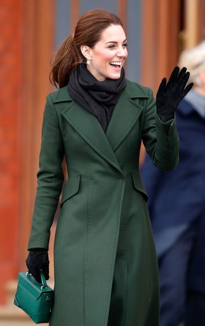 Meghan Markle Wears Green Embellished Erdem Coat at Canada House ...