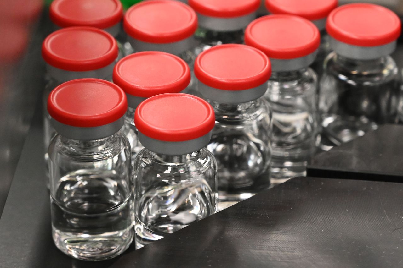 Vials of vaccine