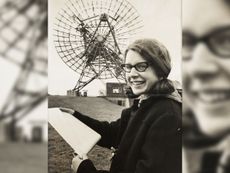 Jocelyn Bell at the Mullard Radio Astronomy Observatory at Cambridge University, taken for the Daily Herald newspaper in 1968. 