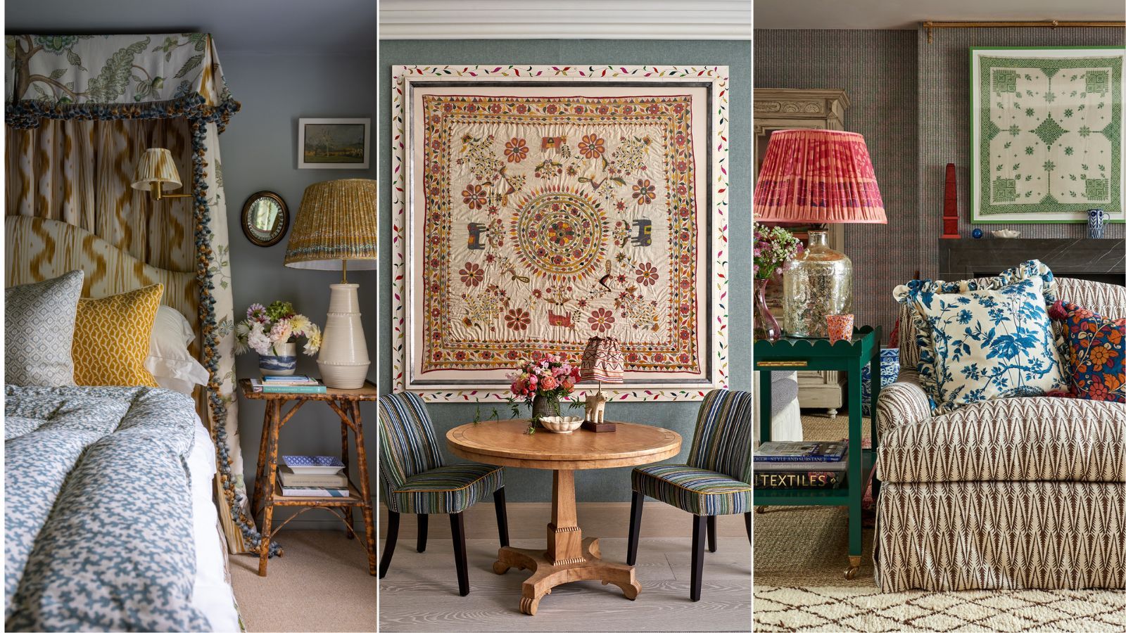 Decorating with vintage fabrics - 8 ways to inject color, texture 