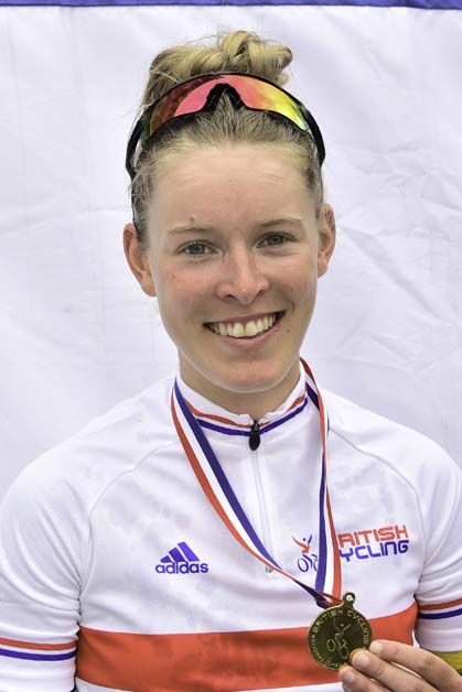 Hannah Barnes in her new national champion's jersey