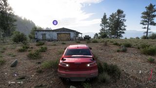Forza Horizon 5 barn finds car outside barn approaching