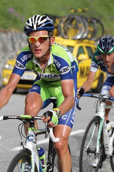 Sylvester Szmyd (Liquigas-Doimo) and J