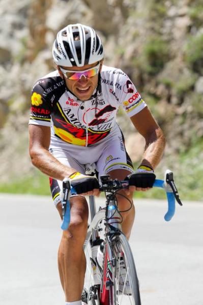 Volodymyr Starchyk (Amore &amp; Vita) came second on the first climb.
