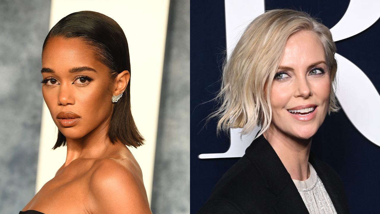 celeb thin hair laura harrier charlize theron