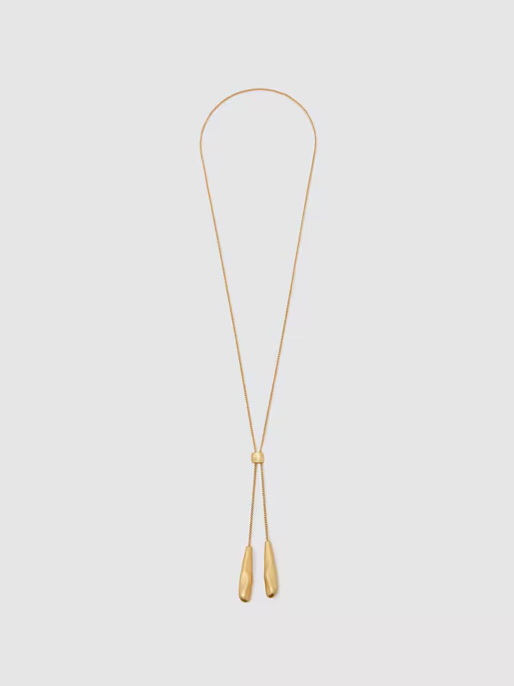 Reiss, Sculptured Drop Lariat Necklace