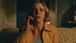 Rhea Seehorn in "Pluribus" on Apple TV Plus.
