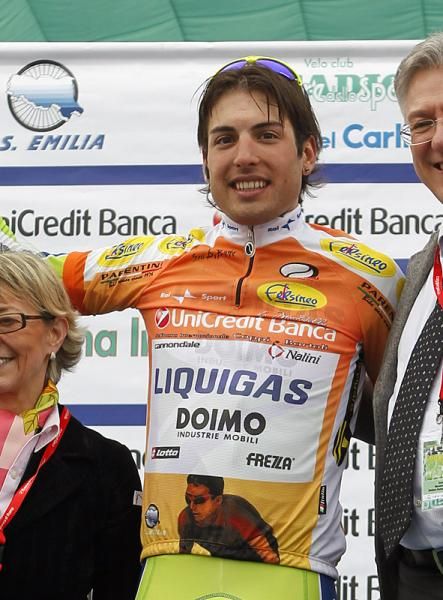 Davide Cimolai (Liquigas-Doimo) leads the best young rider classification.