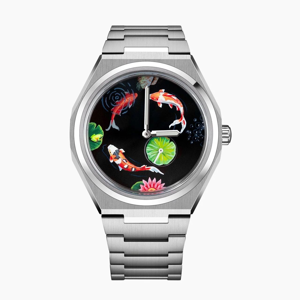 Citizen Zenshin Titanium Koi Fish watch from different angles