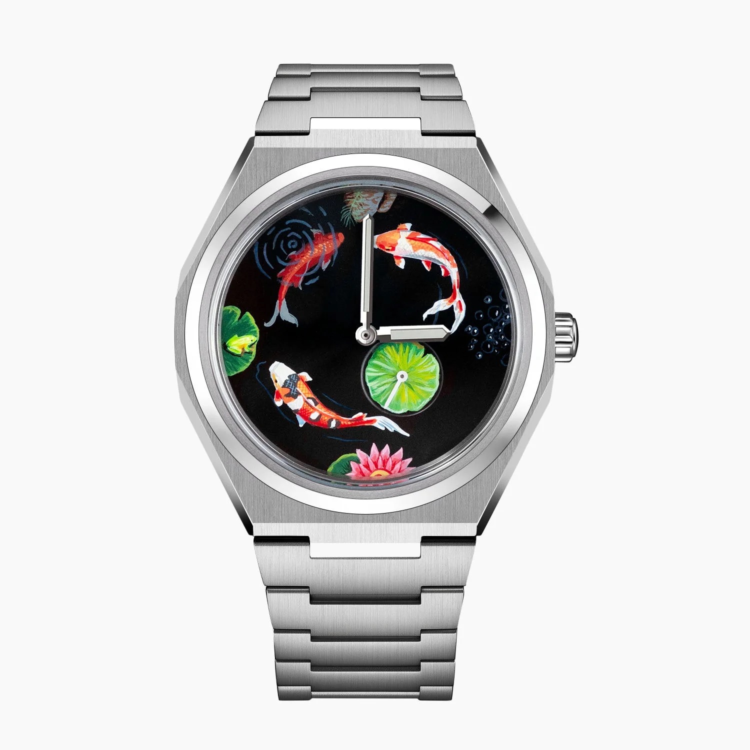 Citizen Zenshin Titanium Koi Fish watch from different angles