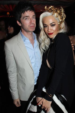 Noel Gallagher And Rita Ora At The Playboy 60th Anniversary Party