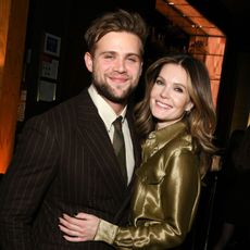 Meghann Fahy and Leo Woodall attend the 'Bridget Jones: Mad About The Boy' premiere