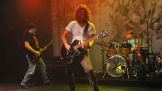 Soundgarden performing onstage in 2012